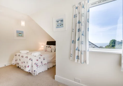 Bedroom #1 at Penthouse at Lemain Garden Apartments, Looe