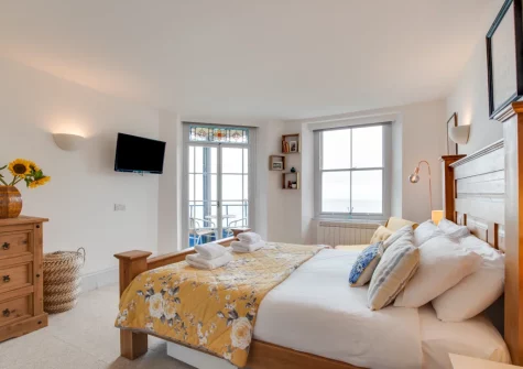 Bedroom #1 at Penthouse Channel View, Lynton