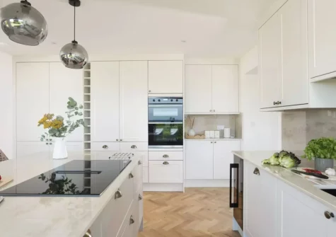 The kitchen at Pentire Beach House, Newquay