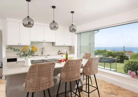 The kitchen at Pentire Beach House, Newquay