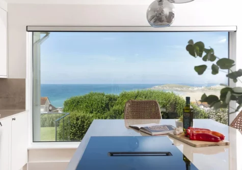The kitchen at Pentire Beach House, Newquay