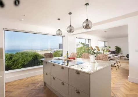 The kitchen at Pentire Beach House, Newquay