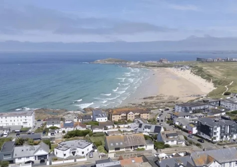 Perched on Pentire just minutes from the surf, this mid-century home's gorgeous renovation has transformed it into a light-filled & chic holiday home