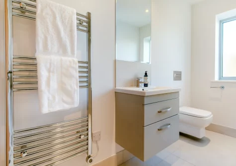 Bedroom #2 en-suite shower room at Pentire, Trevone