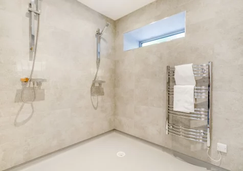 The wet room at Pentire, Trevone