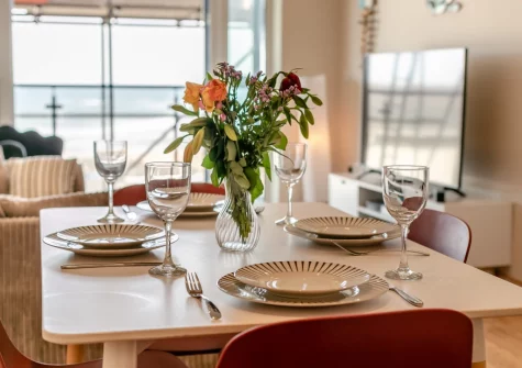 The dining area at Pentire View, Newquay