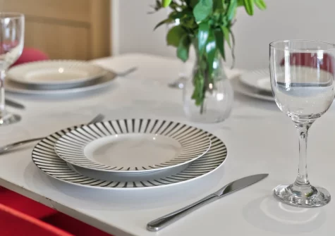 The dining area at Pentire View, Newquay