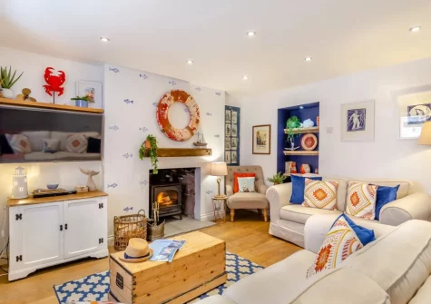 The living room at Pentreath, Kingsand