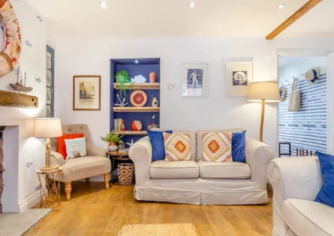 The living room at Pentreath, Kingsand