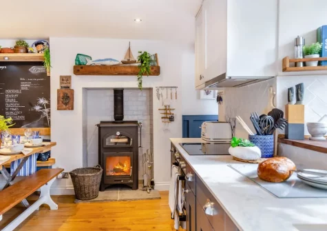The kitchen at Pentreath, Kingsand
