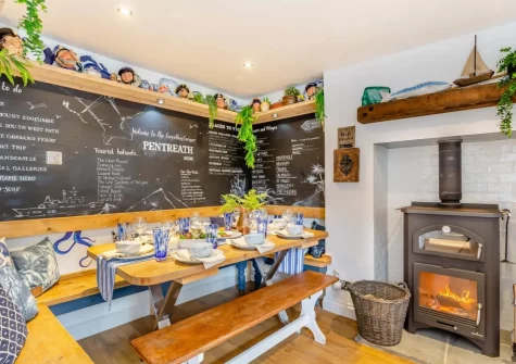 The dining area at Pentreath, Kingsand