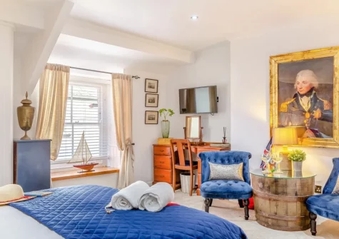 Bedroom #1 at Pentreath, Kingsand