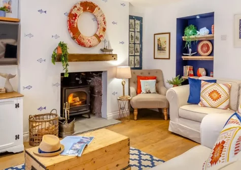 Pentreath, Kingsand is a captivating 4-bedroom fisherman's cottage in Cornwall's enchanting 'Forgotten Corner' featuring stunning sea views, unique pizza oven, and direct South West Coast Path access. Perfect for unforgettable family holidays.