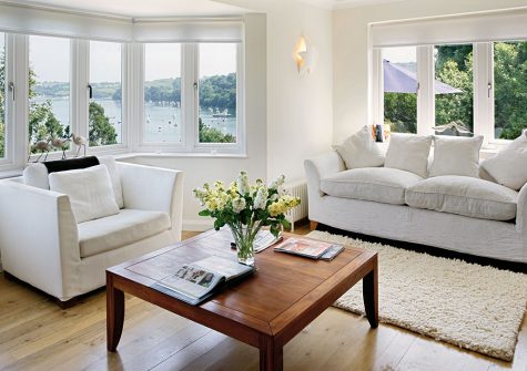 The living area at Penveron, Dittisham
