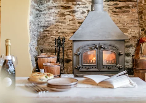 The living room at Penvith Farmhouse, Saint Martin-by-Looe