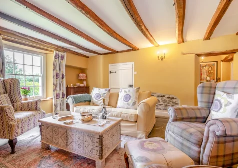 The living room at Penvith Farmhouse, Saint Martin-by-Looe