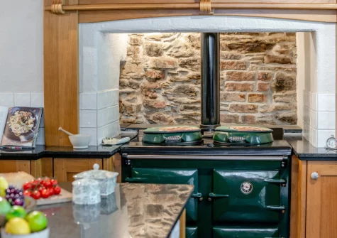 The kitchen at Penvith Farmhouse, Saint Martin-by-Looe