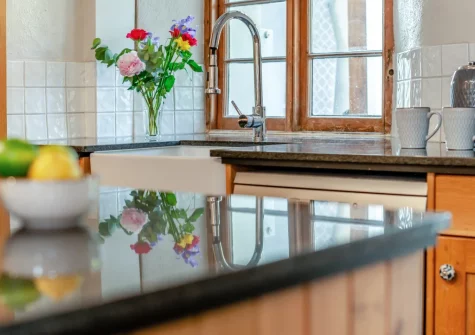 The kitchen at Penvith Farmhouse, Saint Martin-by-Looe