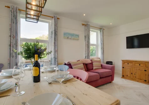 The dining room at Penwhine, St Merryn