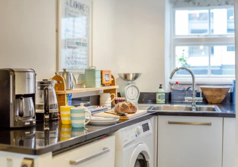 The kitchen at Petroc, Looe