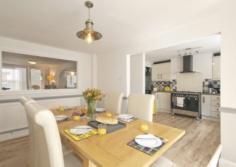 The dining area @ Phoenix Cottage, Bideford