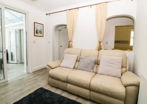 The living room at Pier View, Paignton