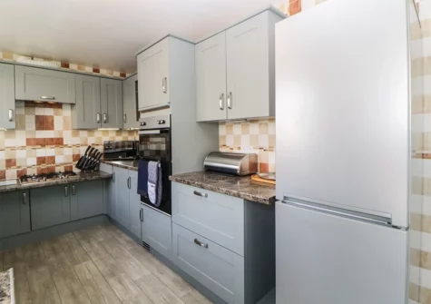 The kitchen at Pier View, Paignton