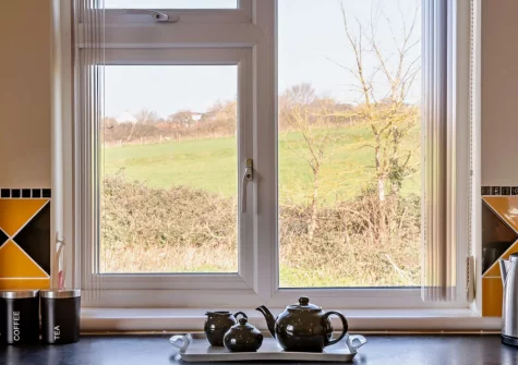 The view from the kitchen at Pilot's View, Northam