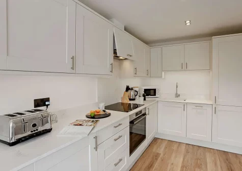 The kitchen at Pippacott, Croyde Bay