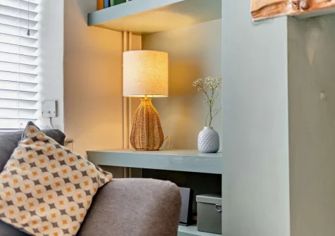 The living area at Pippin Cottage, Dawlish