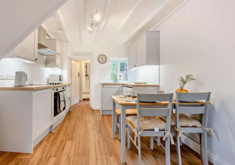 The kitchen & dining area at Pippin Cottage, Dawlish