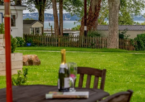 The patio & alfresco dining area enjoys sea glimpses