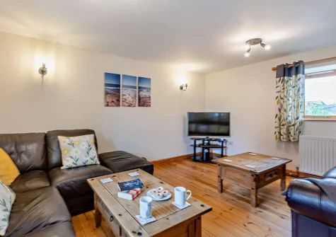 The first living area at Ploughmans Retreat, Kilkhampton