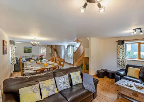 The first living area at Ploughmans Retreat, Kilkhampton