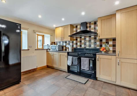 The kitchen at Ploughmans Retreat, Kilkhampton
