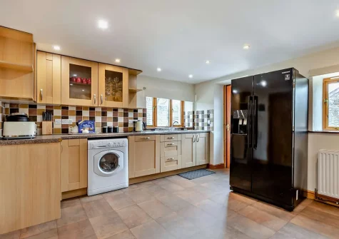 The kitchen at Ploughmans Retreat, Kilkhampton