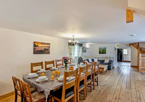 The dining area at Ploughmans Retreat, Kilkhampton