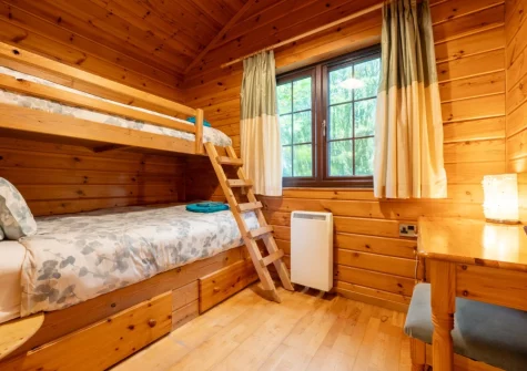 Bedroom #2 at Plover Lodge 13 at Clovelly Lakes, Higher Clovelly