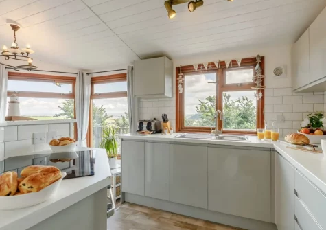 The kitchen at Plymouth Sound View, Millbrook