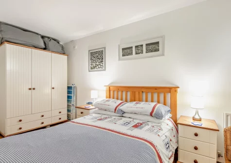 The bedroom at Point Break, Westward Ho!