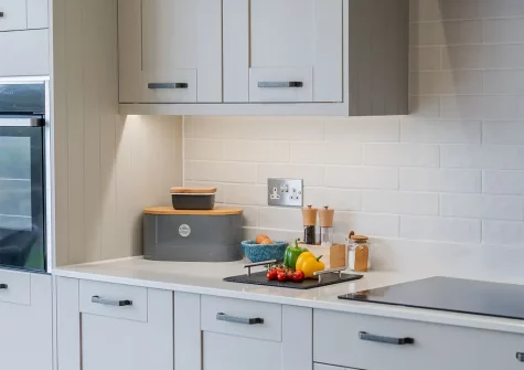 The kitchen at Polberro Cottage, St Agnes
