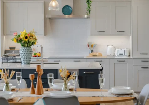 The kitchen at Polberro Cottage, St Agnes