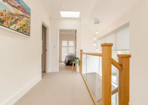 The first floor landing at Polberro Cottage, St Agnes