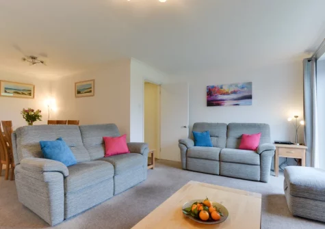 The living area at Polbream, Trevone