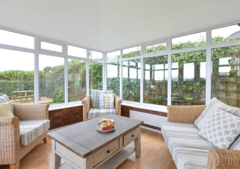 The garden room at Polbream, Trevone