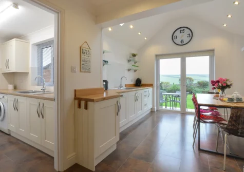 The kitchen & utility room at Polbream, Trevone