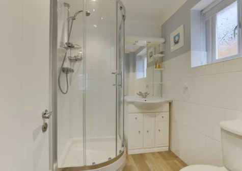 Bedroom #1 en-suite shower room at Polbream, Trevone