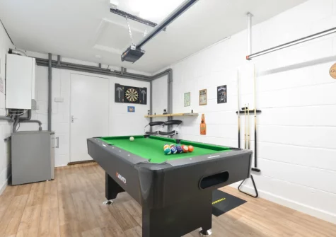 The games room at Polbream, Trevone