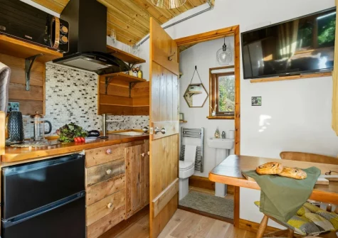 The kitchen & dining area at Poldhu at the Buryas Bridge Collection, Buryas Bridge