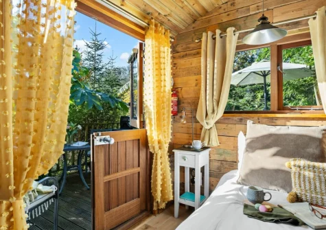 The sleeping area at Poldhu at the Buryas Bridge Collection, Buryas Bridge